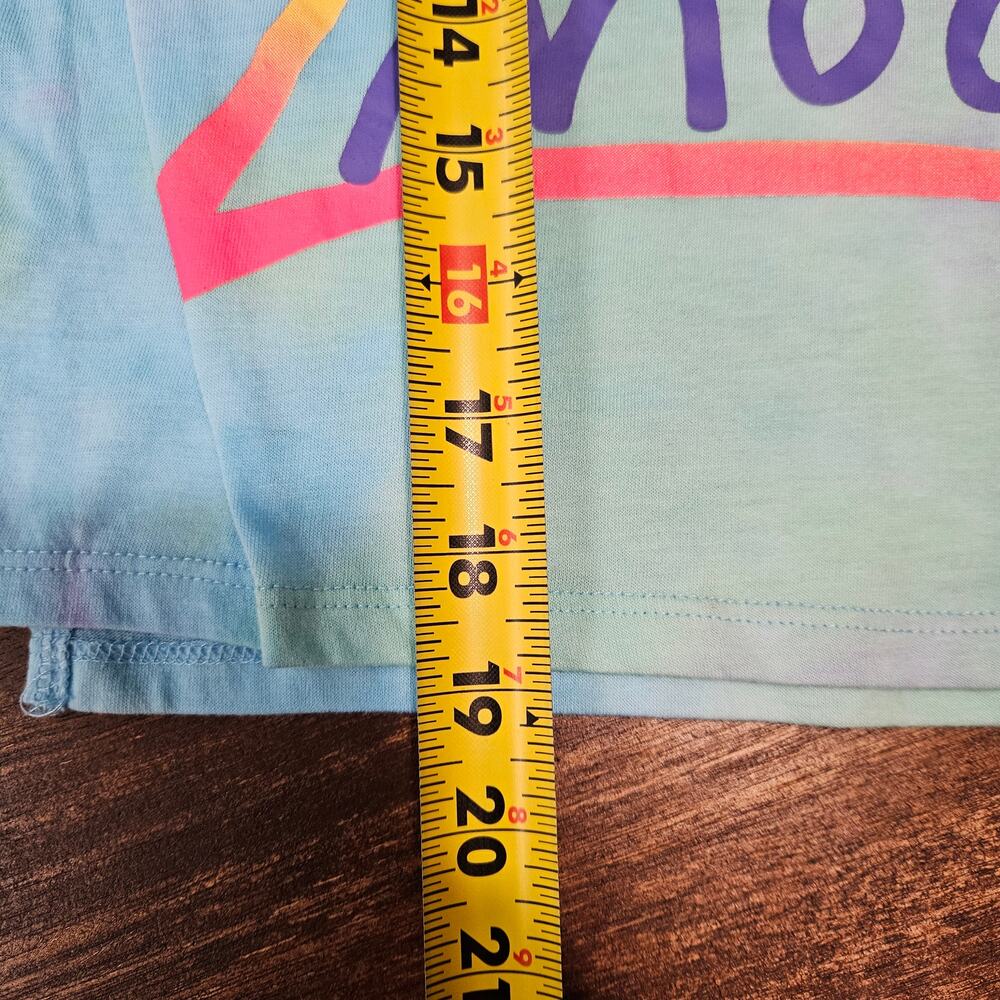 Pink Floyd The Dark Side of the Moon Tie Dye Crop Top Tee - Picture 4 of 5